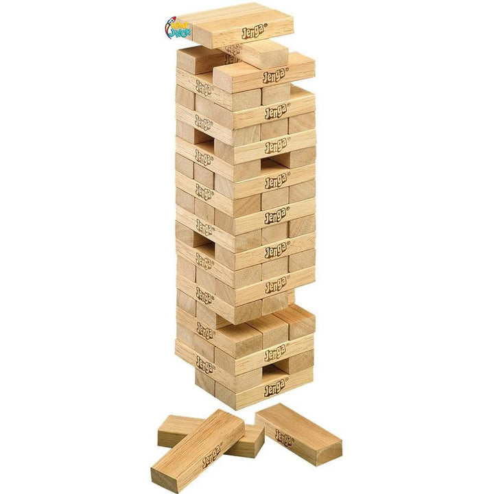 Original Hasbro Wooden Jenga Game - 53557 - Planet Junior