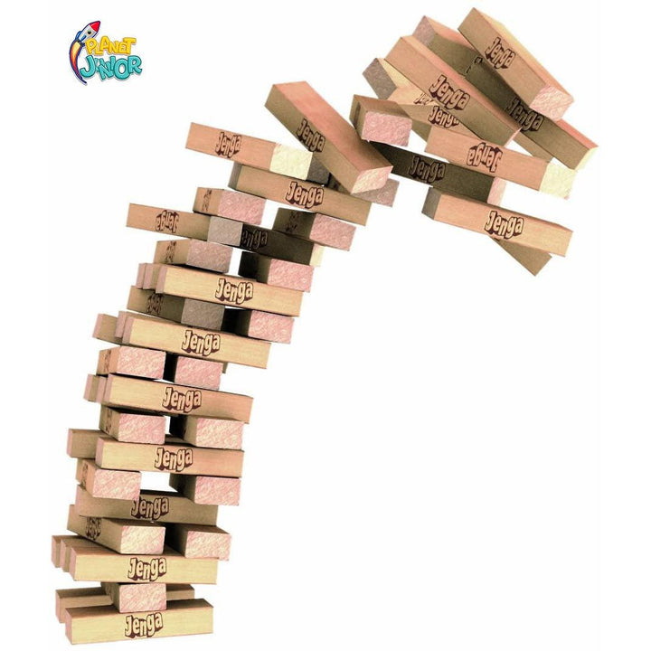 Original Hasbro Wooden Jenga Game - 53557 - Planet Junior