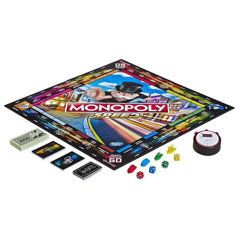 Original Monopoly Speed Board Game - E7033 - Planet Junior