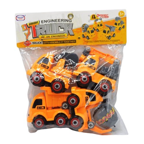 Pack Of 4 Construction Truck Set - UT9930 - Planet Junior