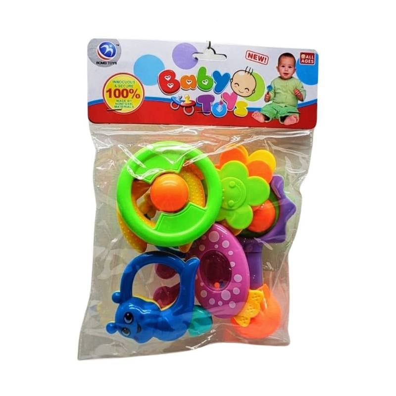 Pack of 5 Baby Rattle Set - BM8006-3 - Planet Junior