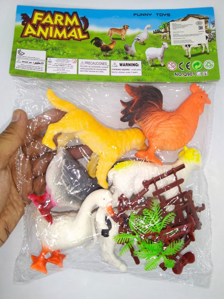 Pack of 6 Livestock and Pet Animal Playset - AT901 - Planet Junior