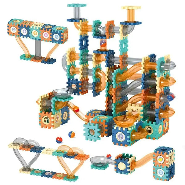 Pipeline Rolling Ball Building Blocks | 246 Pieces - A0246 - Planet Junior