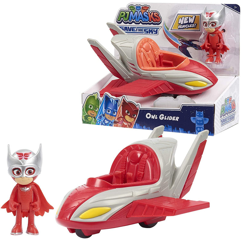 PJ Masks Save The Sky Owlette and Owl Glider Vehicle - 95822 - Planet Junior