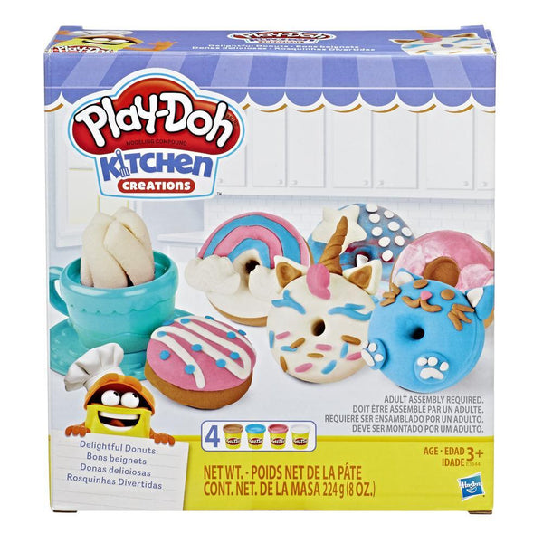 Play-Doh Kitchen Creations Donuts Set with 4 Colours - E3344 - Planet Junior