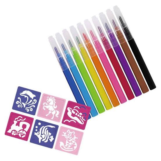 Playgo Girls Collection Air Brush Tatoo Markers Refill - 6052 - Planet Junior