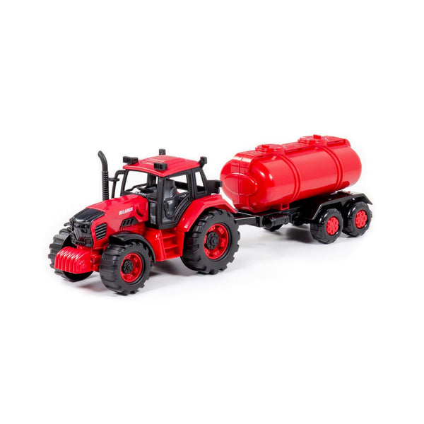 Polesie BELARUS Friction-Powered Tank Tractor (RED) | European Made - 91635 - Planet Junior