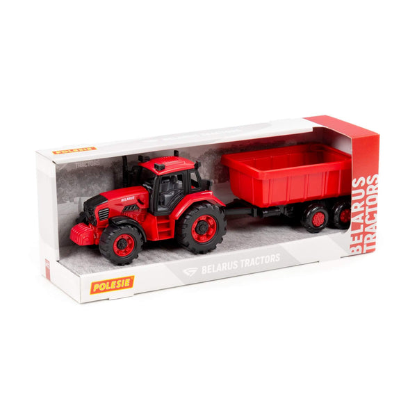 Polesie BELARUS Tractor with Trailer | European Made - 91321 - Planet Junior