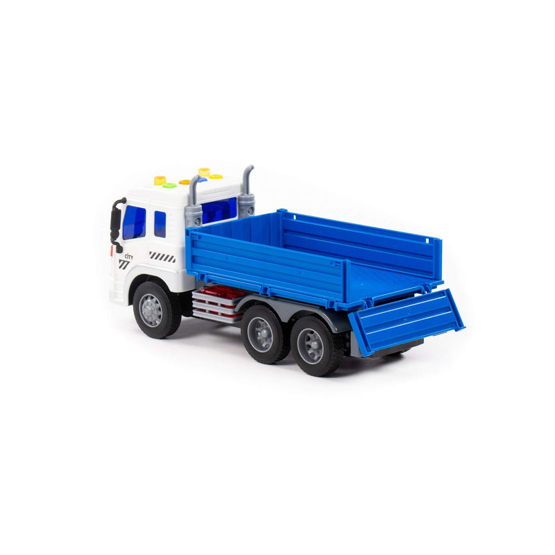 Polesie City Drop-Side Truck (BLUE / WHITE) | European Made - 91666 - Planet Junior