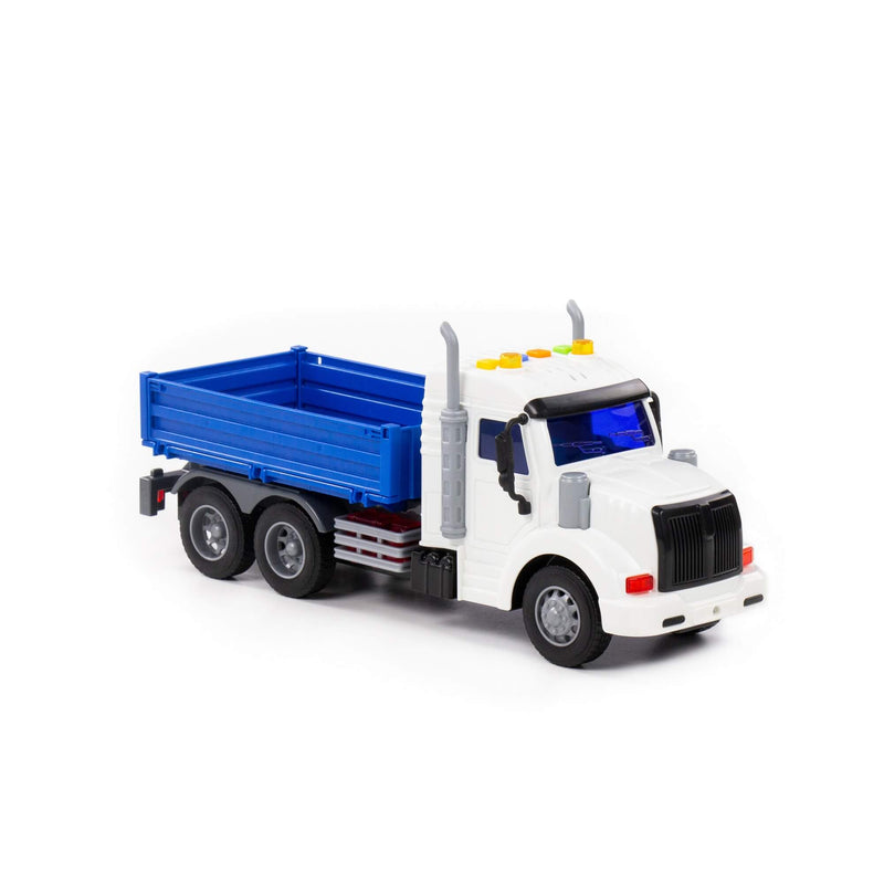 Polesie Profi Drop-Side Truck (BLUE / WHITE) | European Made - 91680 - Planet Junior