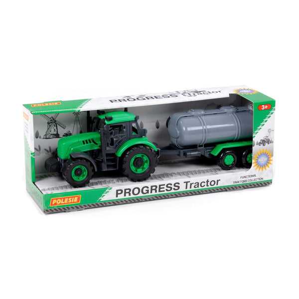 Polesie PROGRESS Friction-Powered Tank Tractor (Green) | European Made - 91567 - Planet Junior