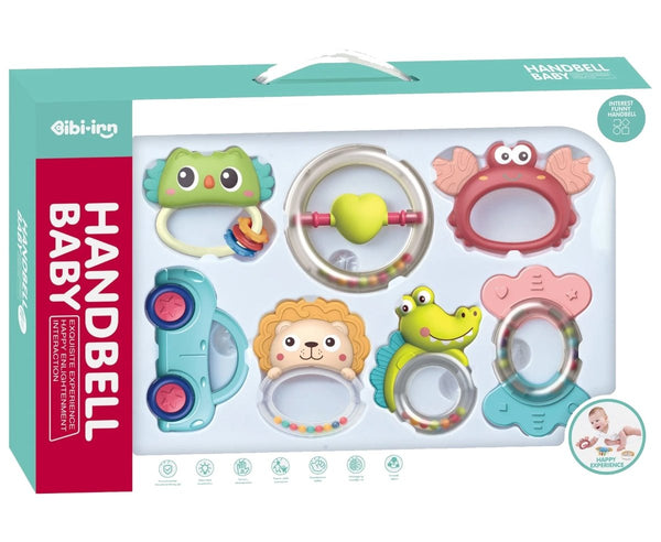 Premium Handbell Baby Rattle 7 Pcs Set - ST21493 - Planet Junior