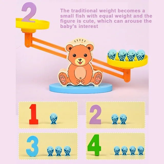 Premium Wooden Bear Digital Balance Scales - AS61T - Planet Junior