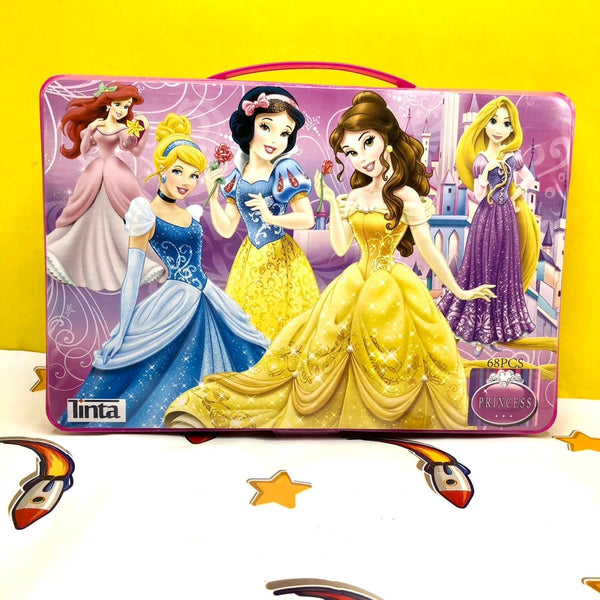 Princess 68 Pieces Foldable Suitcase Multi-Color Coloring Set - 156067 - Planet Junior