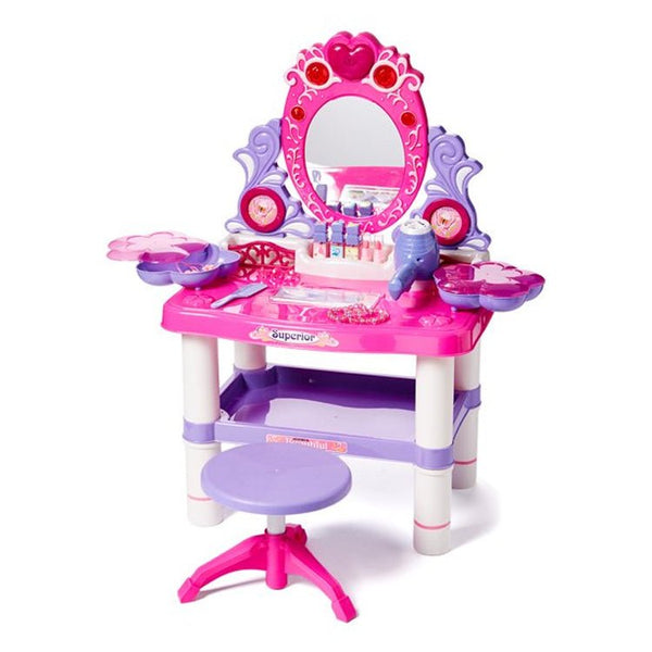 Princess Dressing Table with Mirror and Lighting - ST1023 - Planet Junior