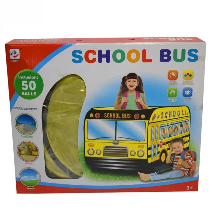 School Bus Tent House With 50 Balls - 7032 - Planet Junior