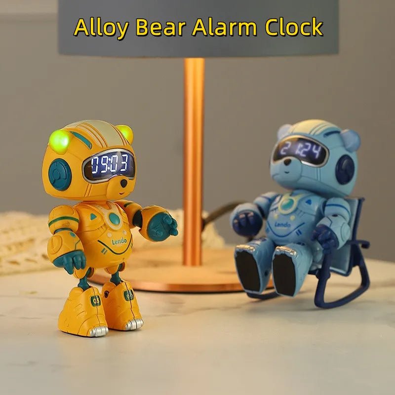 Smart Robot Bear Child Alarm Clock - MY66-Q1204D - Planet Junior