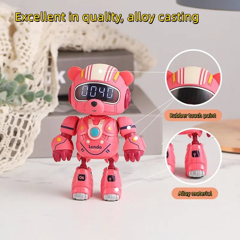 Smart Robot Bear Child Alarm Clock - MY66-Q1204D - Planet Junior