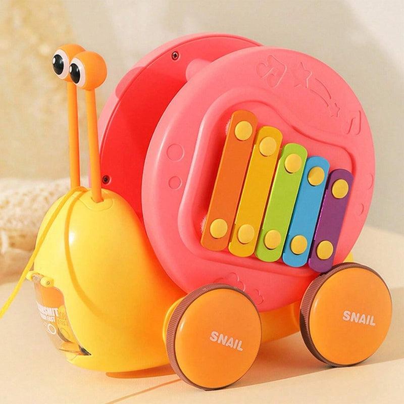 Snail Pull Toy with String & Music - SLT58079 - Planet Junior