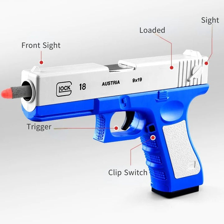 Soft Bullet Gun with Shell Recoil - MT998 - Planet Junior