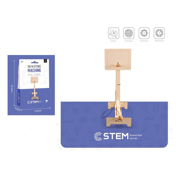 STEM DIY Wooden Shooting Machine Scientific Kit - ET-2037CH - Planet Junior