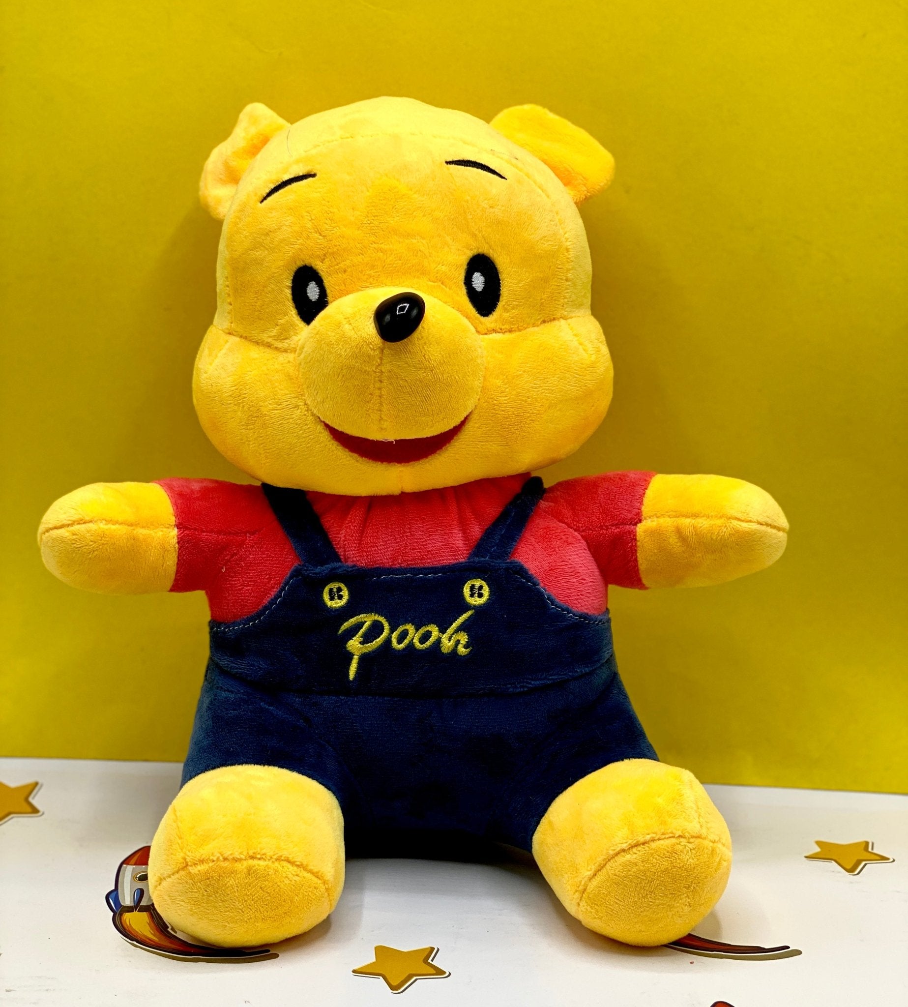 Stuffed Pooh With Dark Blue Jacket - RS28891 - Planet Junior