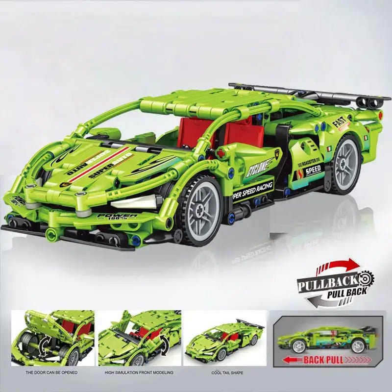 Technological Sports Car Lego Blocks | 448 Pcs - T3007 - Planet Junior