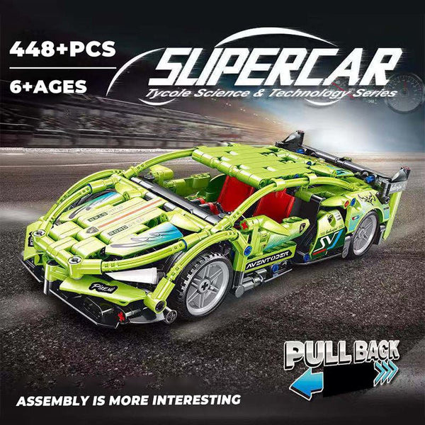 Technological Sports Car Lego Blocks | 448 Pcs - T3007 - Planet Junior