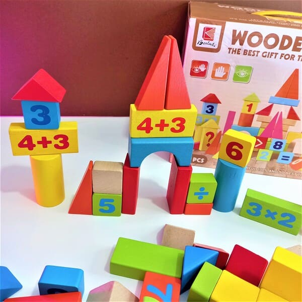 Wooden Blocks Set | 60 Pieces - 0360 - Planet Junior