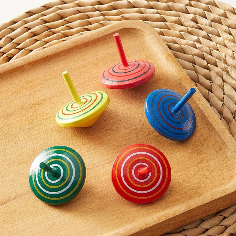 Wooden Spinning Top - AS12 - Planet Junior